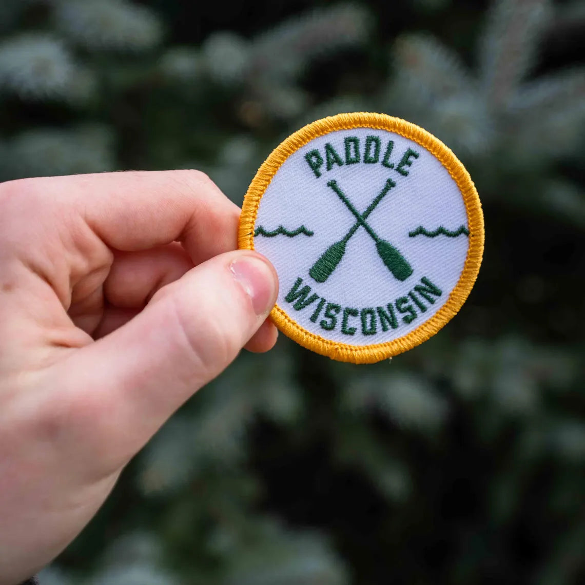 Paddle Wisconsin Canoeing Embroidered Patch