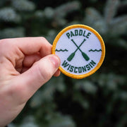 Paddle Wisconsin Canoeing Embroidered Patch