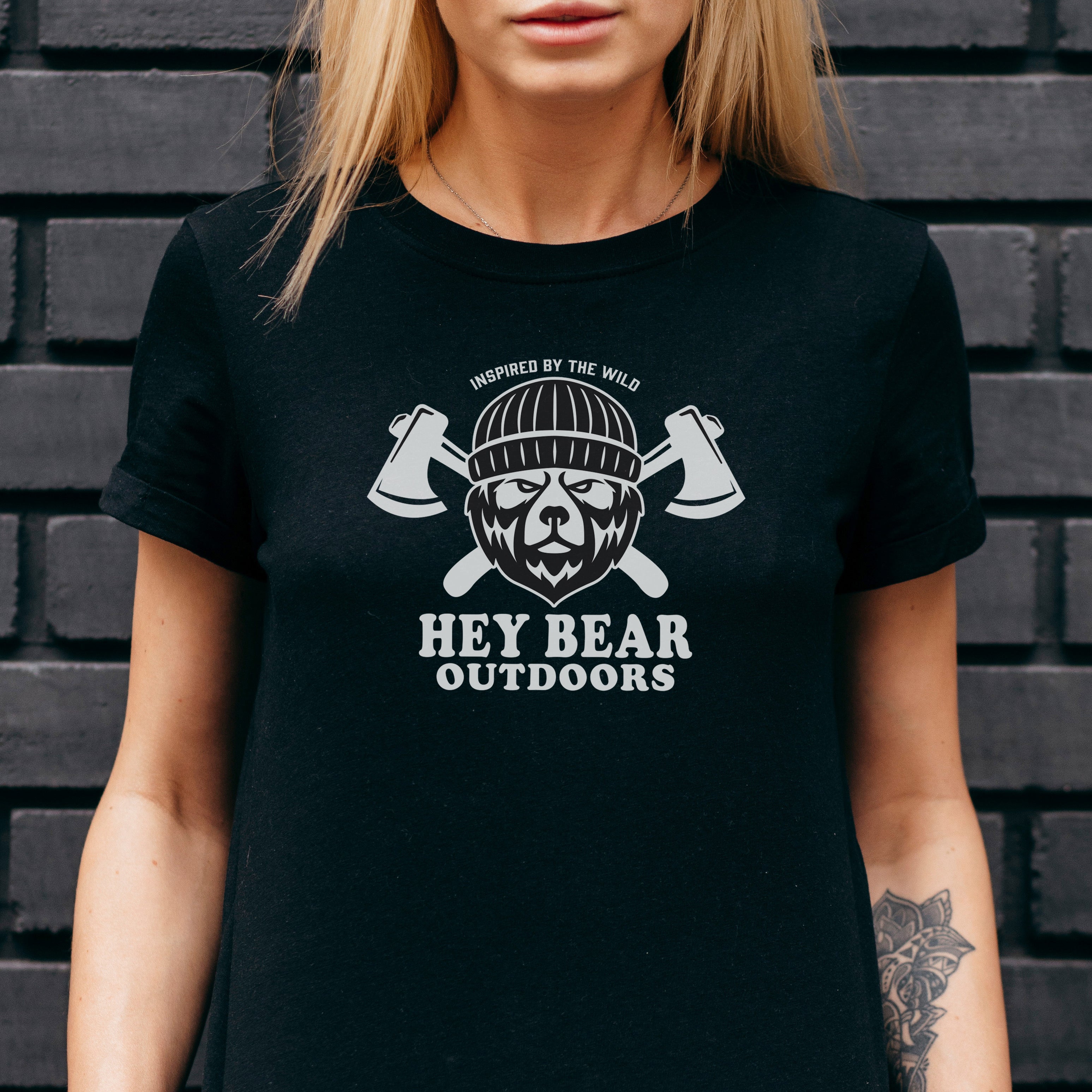 Hey Bear Outdoors Short Sleeve Tee - Unisex