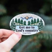 Get Me To God's Country - Morgan Wallen Sticker