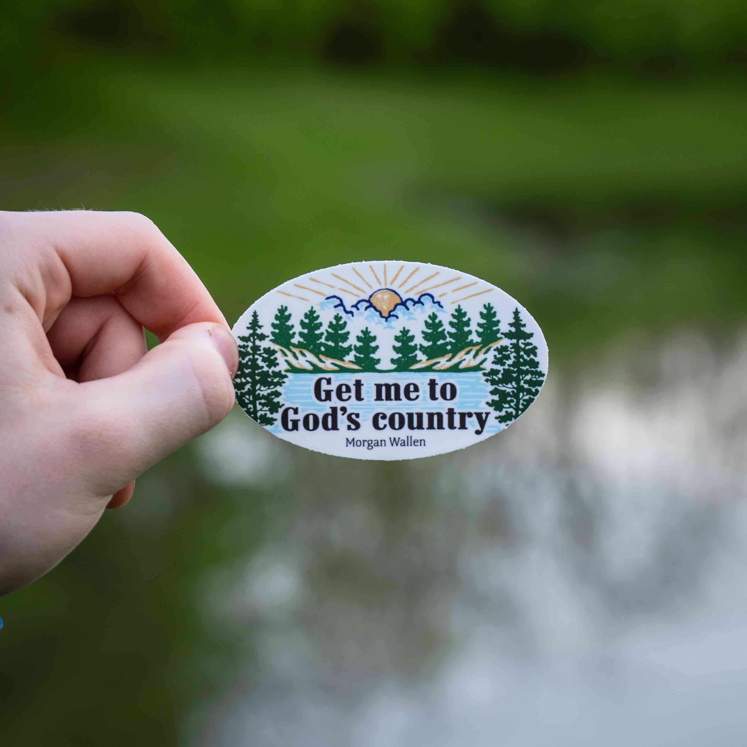 Get Me To God's Country - Morgan Wallen Sticker