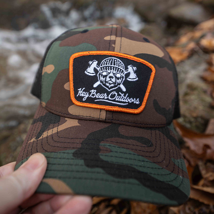 Hey Bear Outdoors Camo Mesh Hat