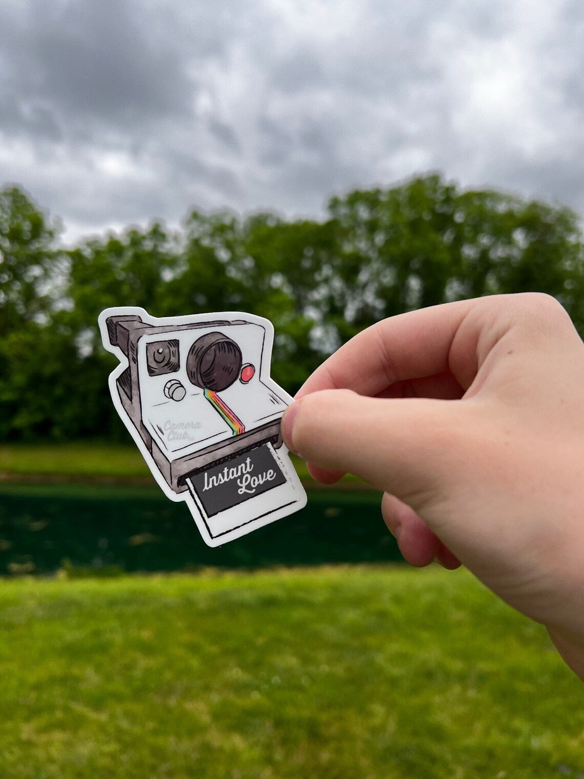 Polaroid Instant Love Photography Camera Sticker