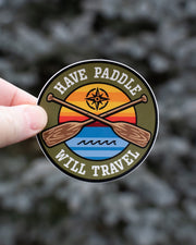 Have Paddle - Will Travel Canoeing Sticker