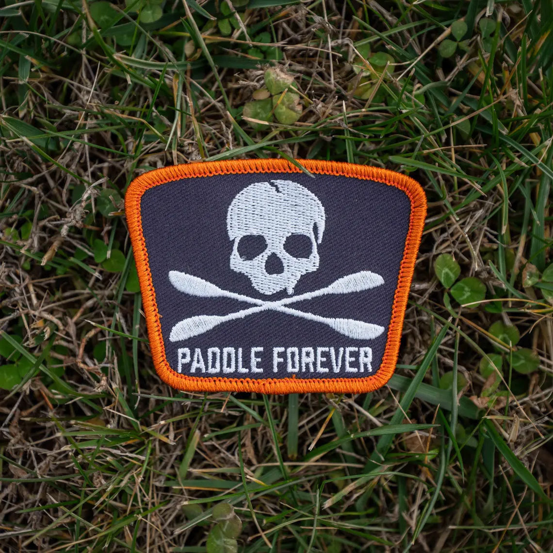 Paddle Forever Kayaking Embroidered Patch