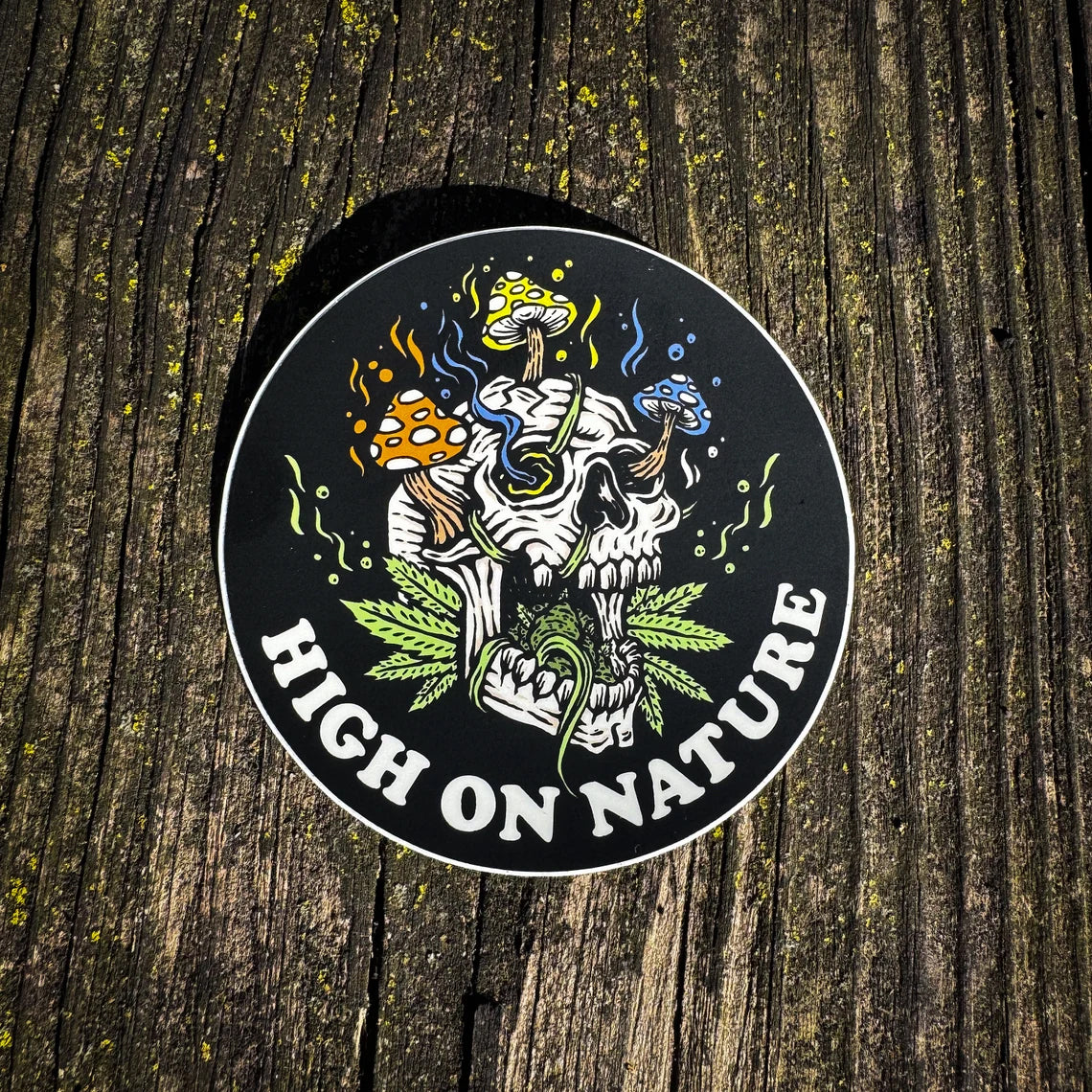 High On Nature Weed Sticker