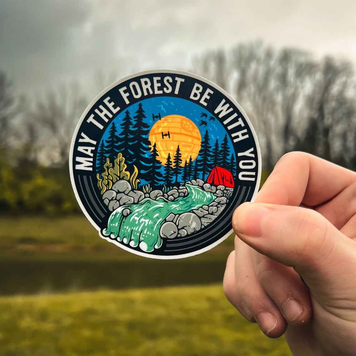May The Forest Be With You Sticker