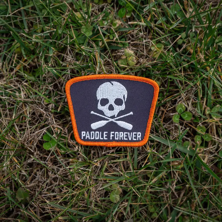 Paddle Forever Canoeing Embroidered Patch