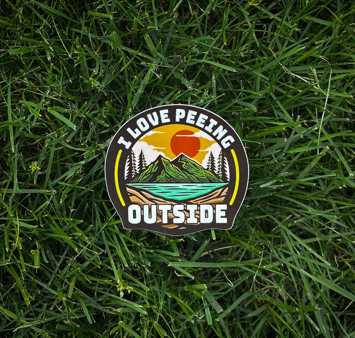 I Love Peeing Outside Sticker