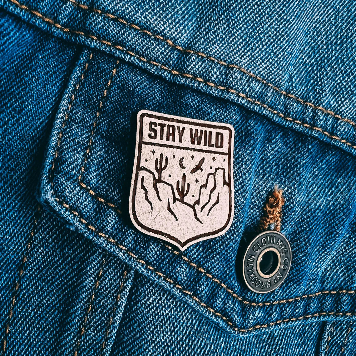 Stay Wild Lapel Pin