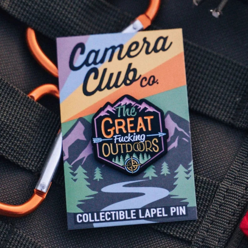 The Great Fucking Outdoors Enamel Lapel Pin