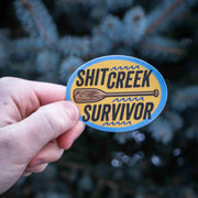 Up Shit Creek Without A Paddle Survivor Sticker