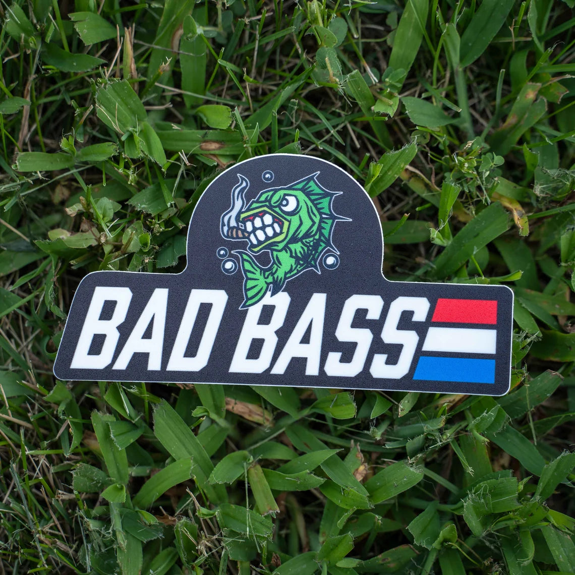 Bad Bass Fishing Sticker