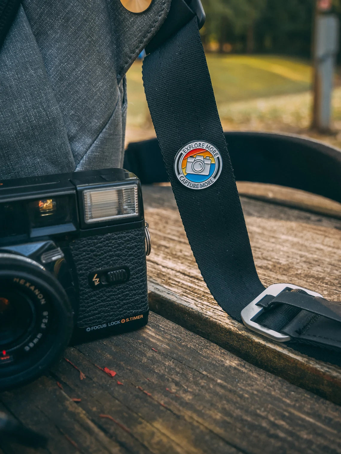 Explore More - Capture More Enamel Lapel Pin