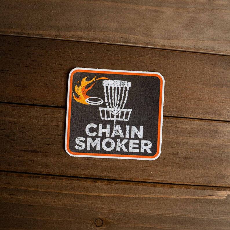 Disc Golf Chain Smoker Sticker