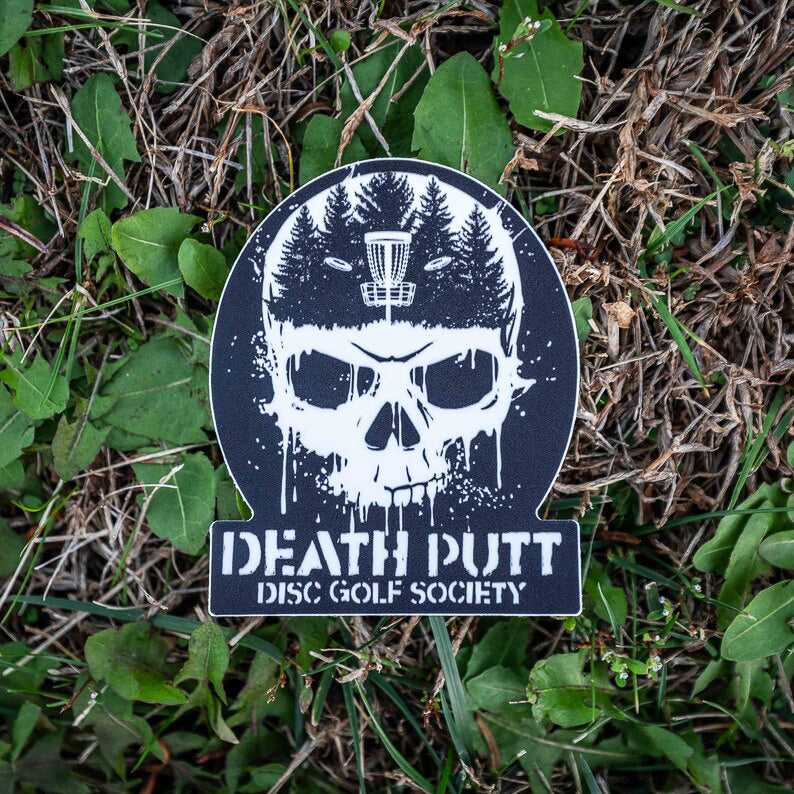 Death Putt Disc Golf Society Sticker