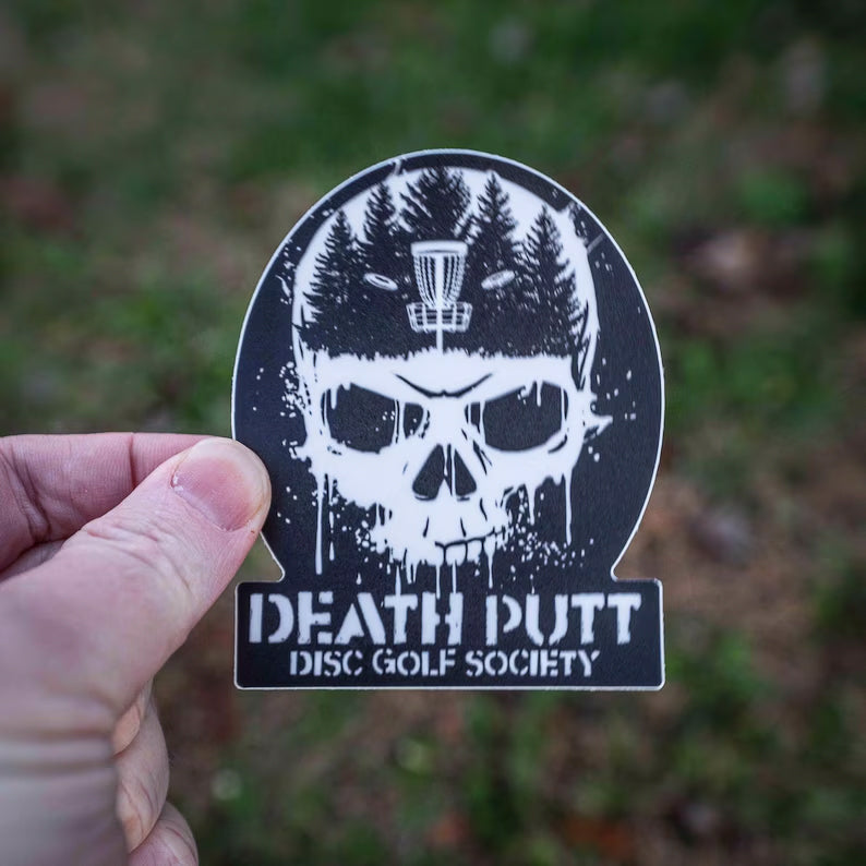 Death Putt Disc Golf Society Sticker