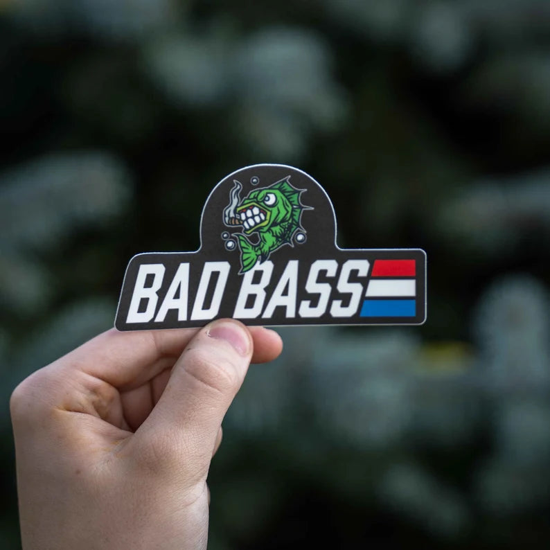 Bad Bass Fishing Sticker