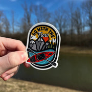Go With The Flow Kayaking Sticker