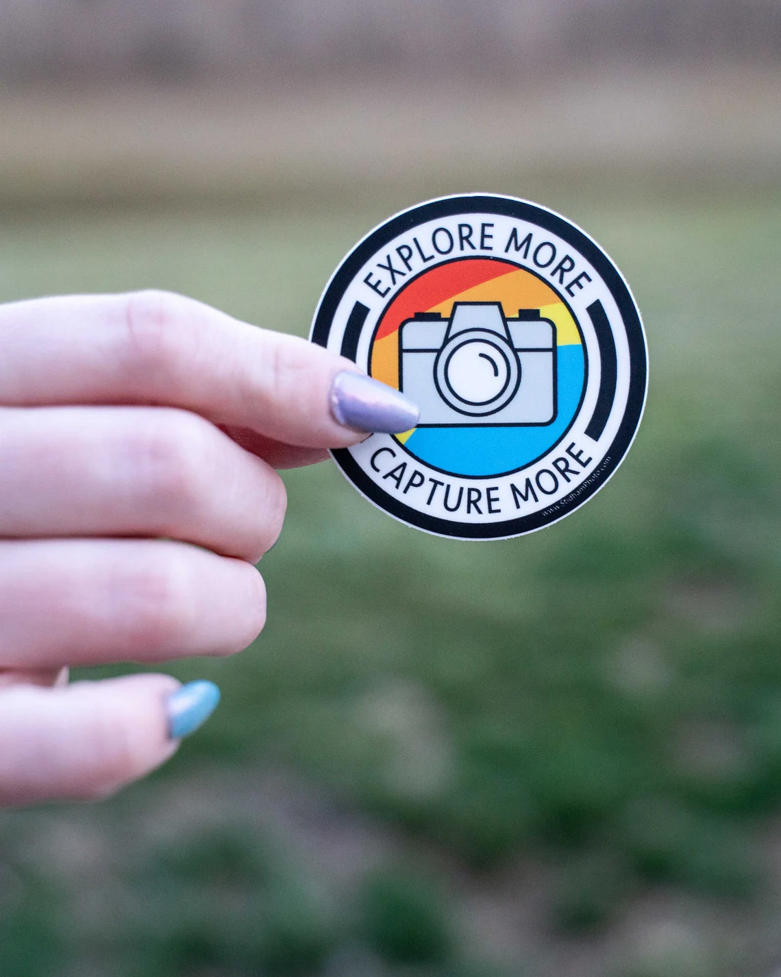 Explore More Capture More Camera Photography Sticker
