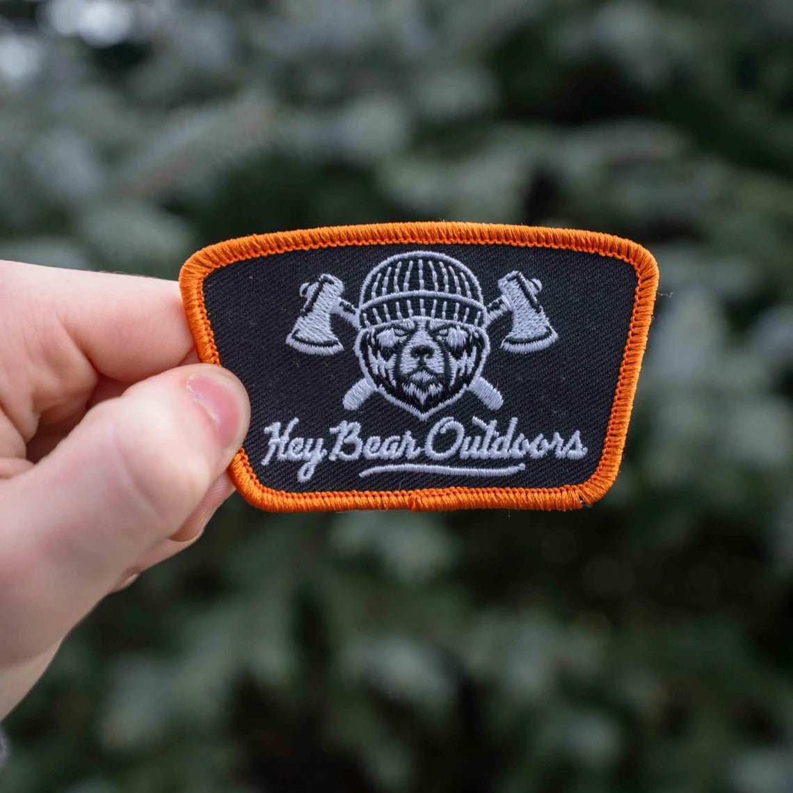 Hey Bear Outdoors Embroidered Patch