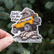 Livin' On the Edge Overlander Sticker