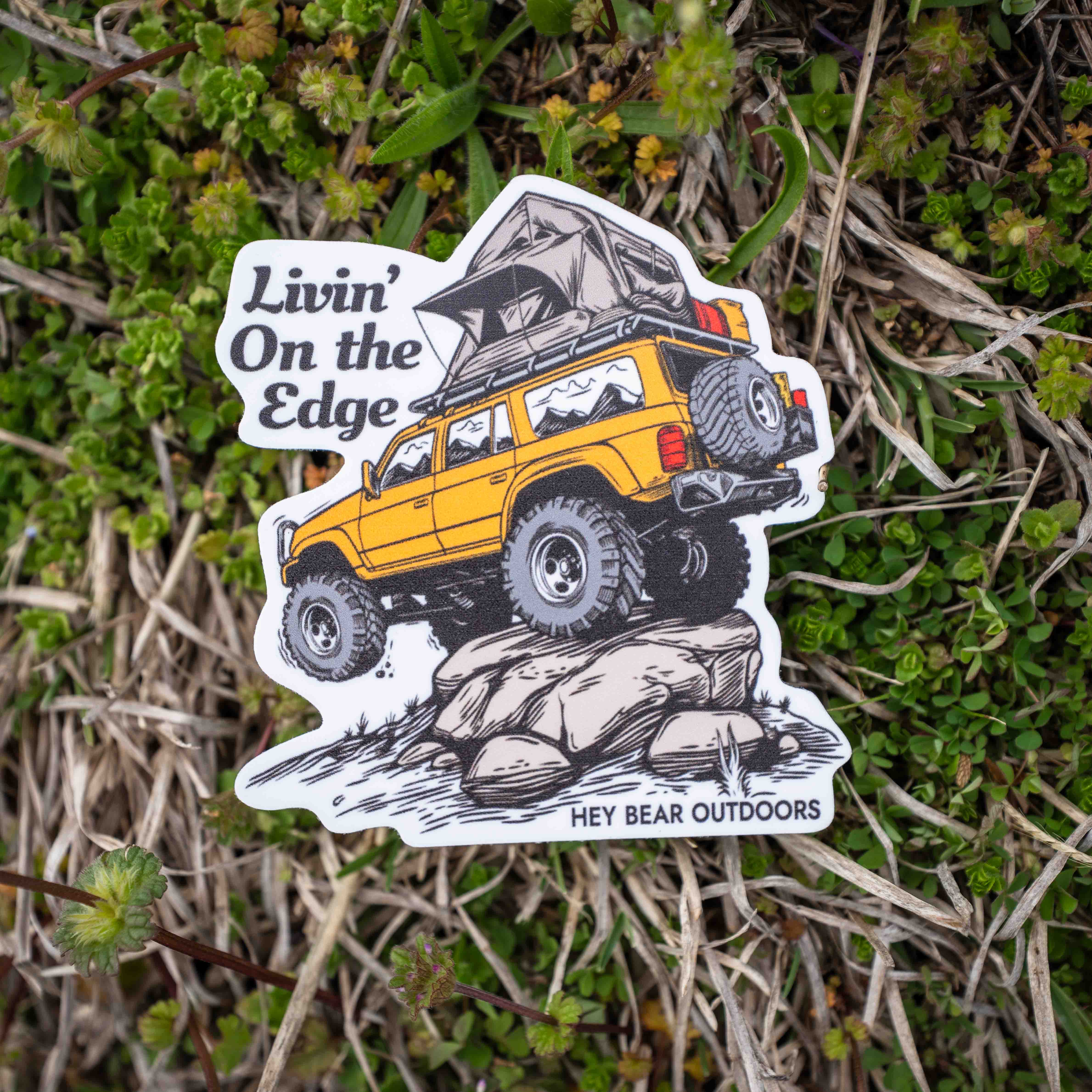 Livin' On the Edge Overlander Sticker