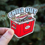 Chill Out - Fishing Cooler Sticker