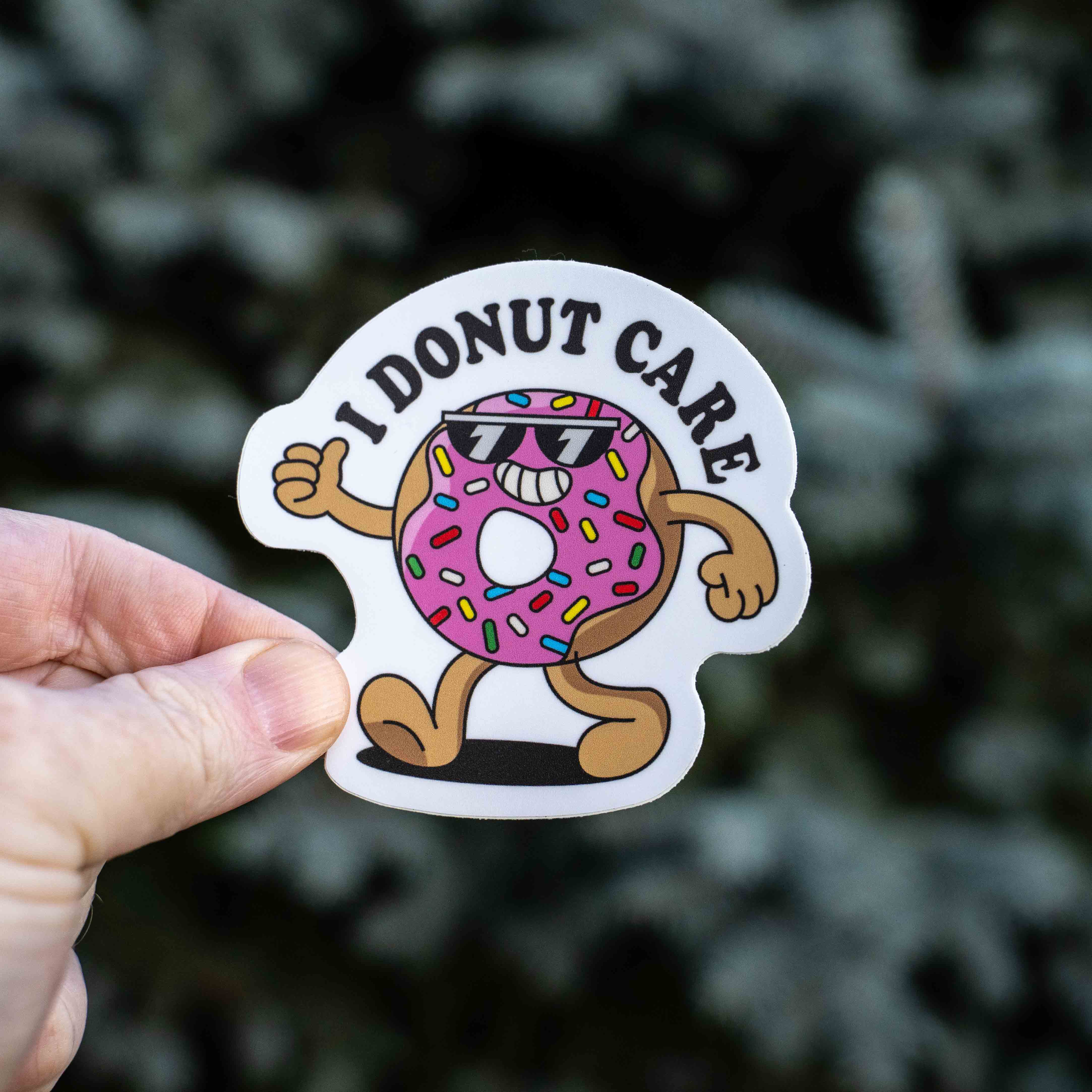 I Donut Care Sticker