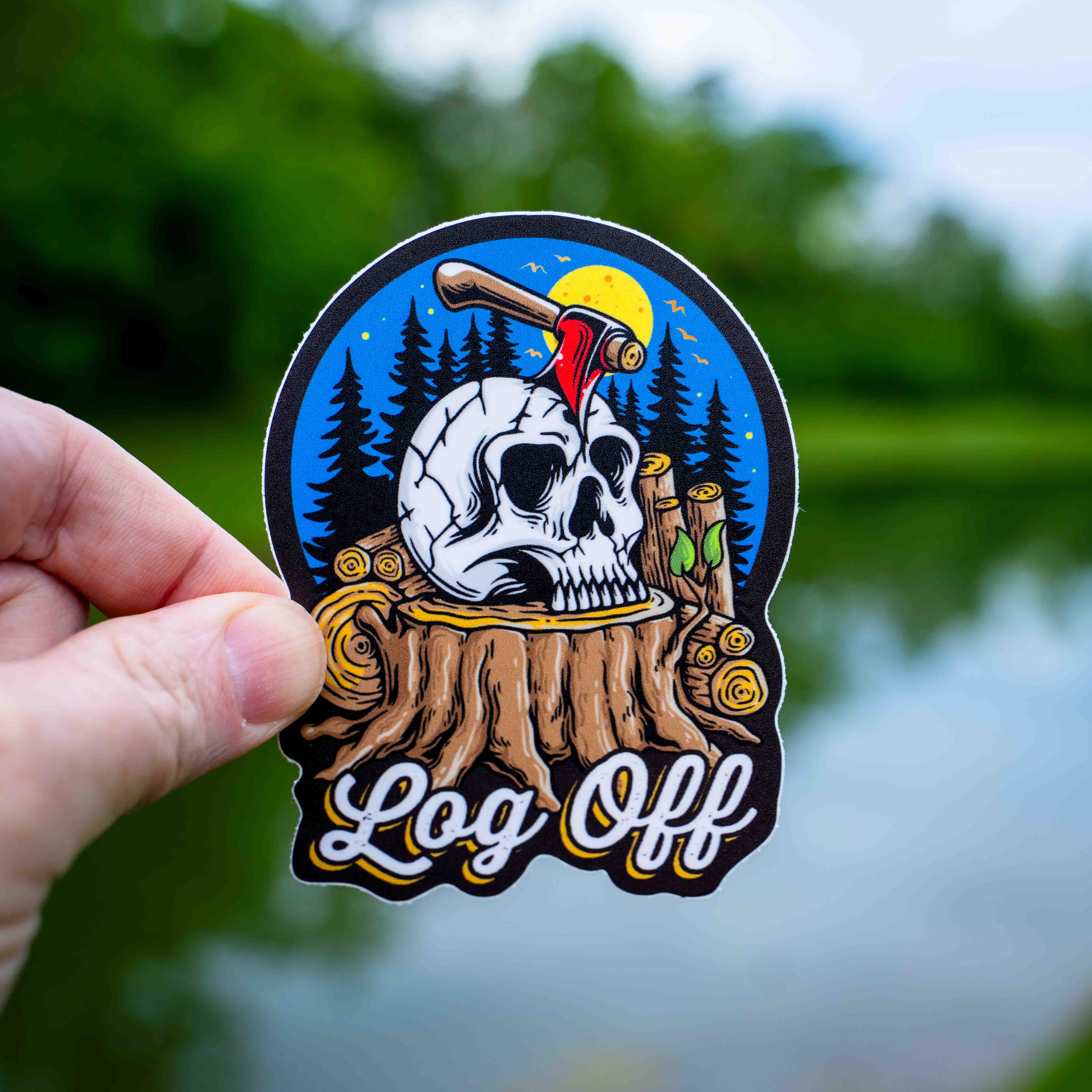 Log Off Skull