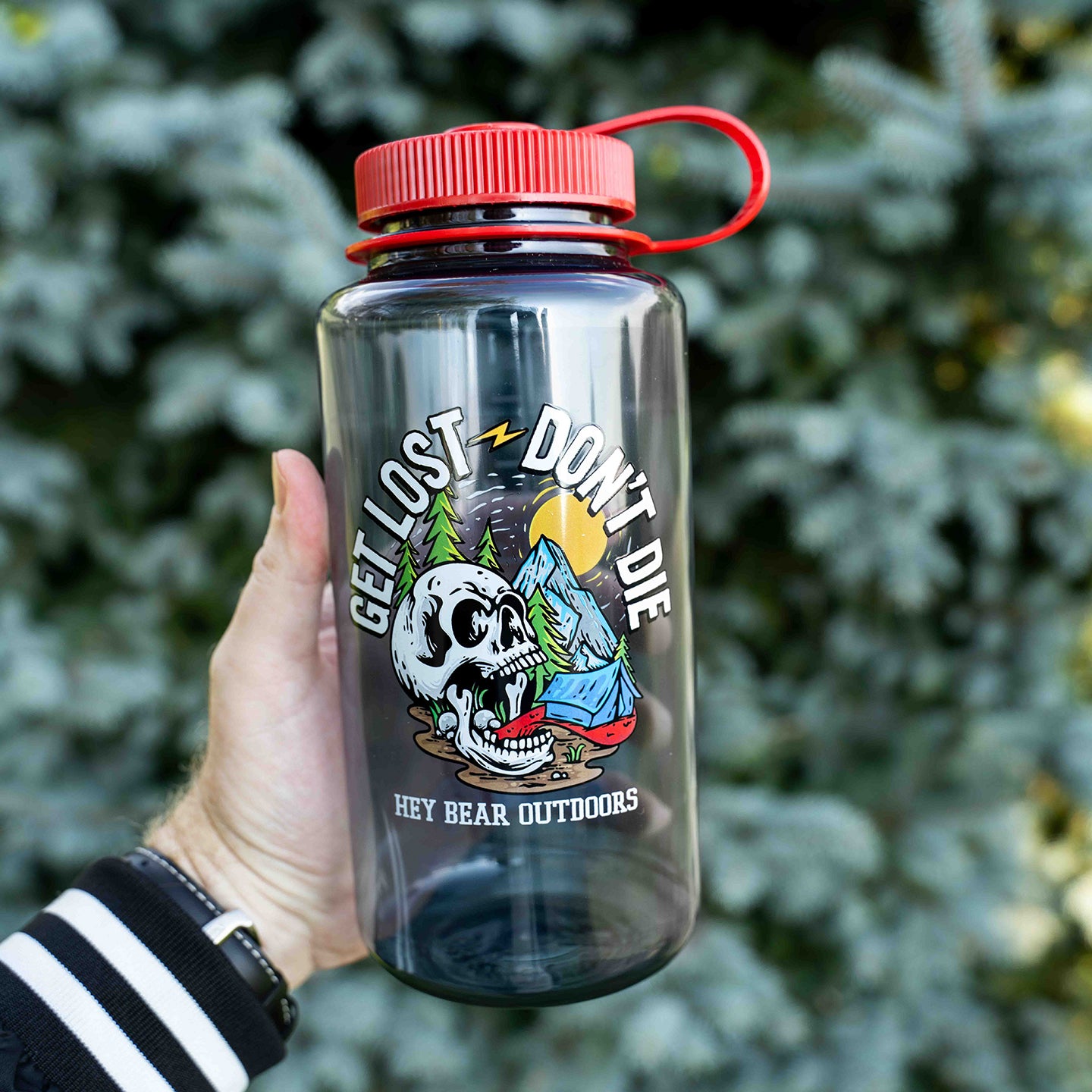 Get Lost - Don't Die Camper Nalgene 32oz Wide Mouth Water Bottle