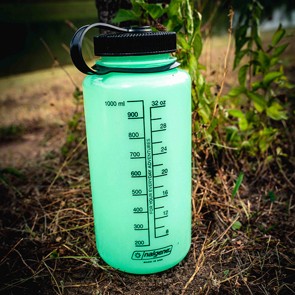 BIGFOOT Sasquatch Glow In the Dark Nalgene Wide Mouth 32oz Water Bottle
