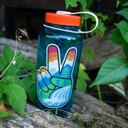 Wild Peace Nalgene 32oz Wide Mouth Water Bottle - BLUE