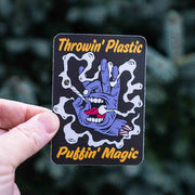 Disc Golf - Throwin' Plastic Puffin' Magic Sticker