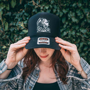 Frankenstein Live To Ride - Black Mesh OTTO Trucker Snap Back Hat