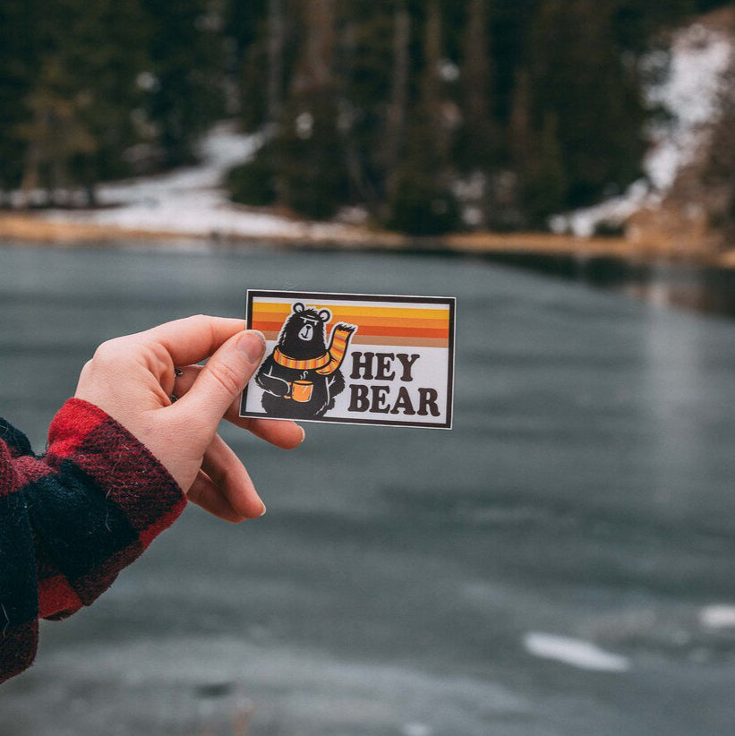 Hey Bear Sticker
