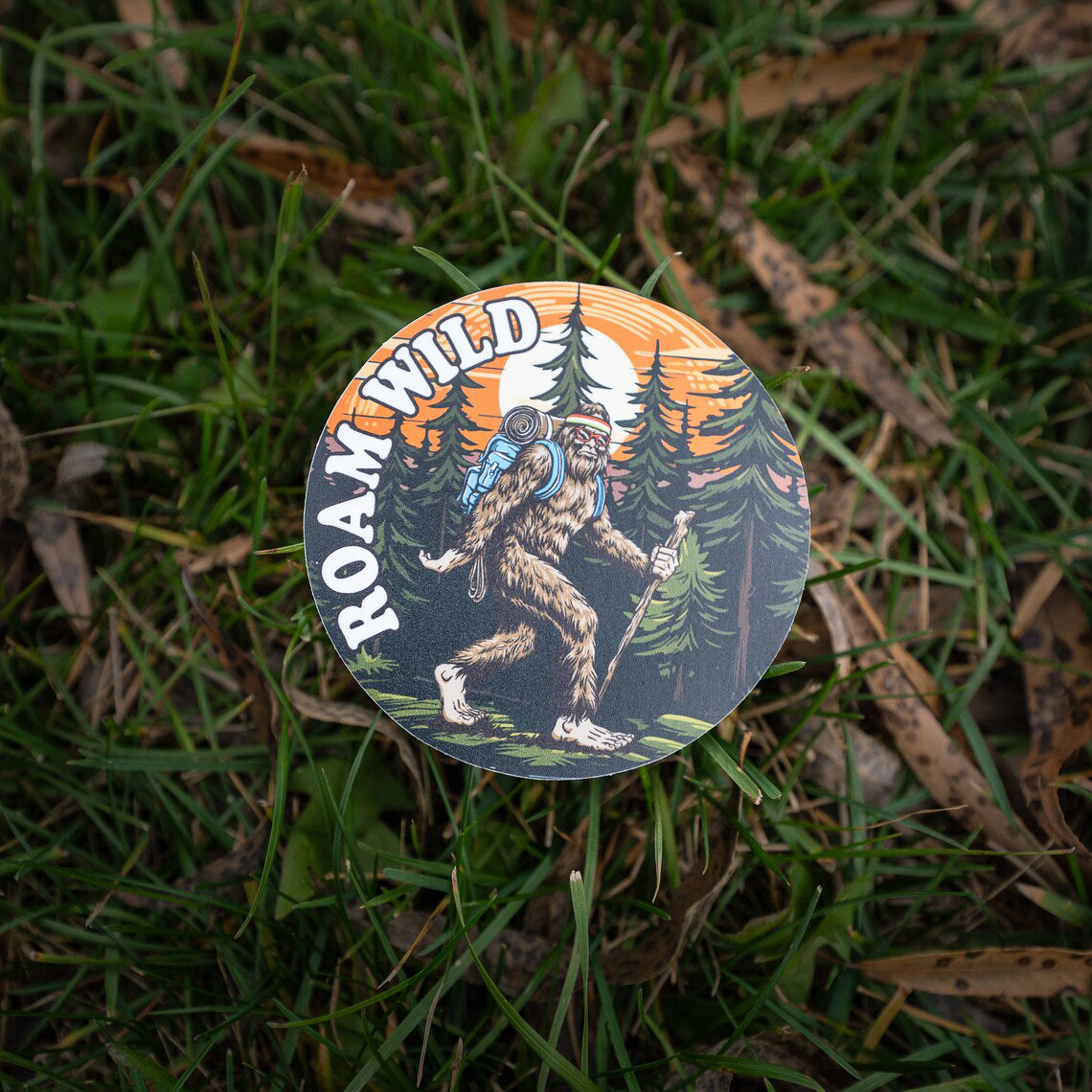 Roam Wild Bigfoot Sashquash Sticker