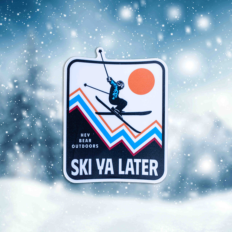 Ski Ya Later Sticker