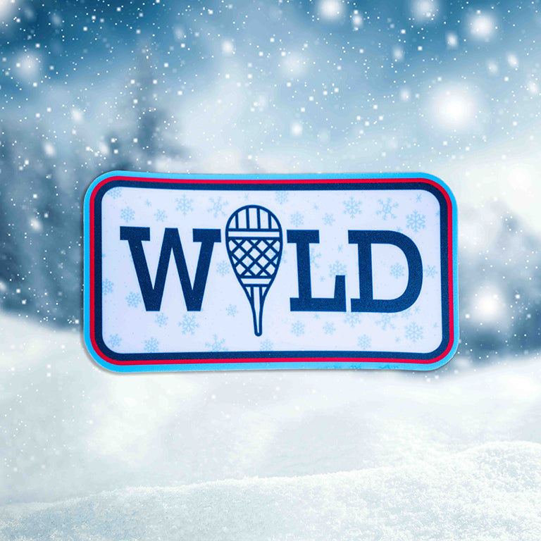 WILD Snowshoeing Sticker