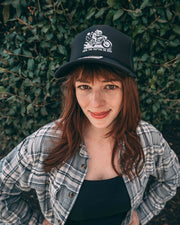 Creature Of the Black Lagoon - From the Depths, We Ride Black Trucker Hat