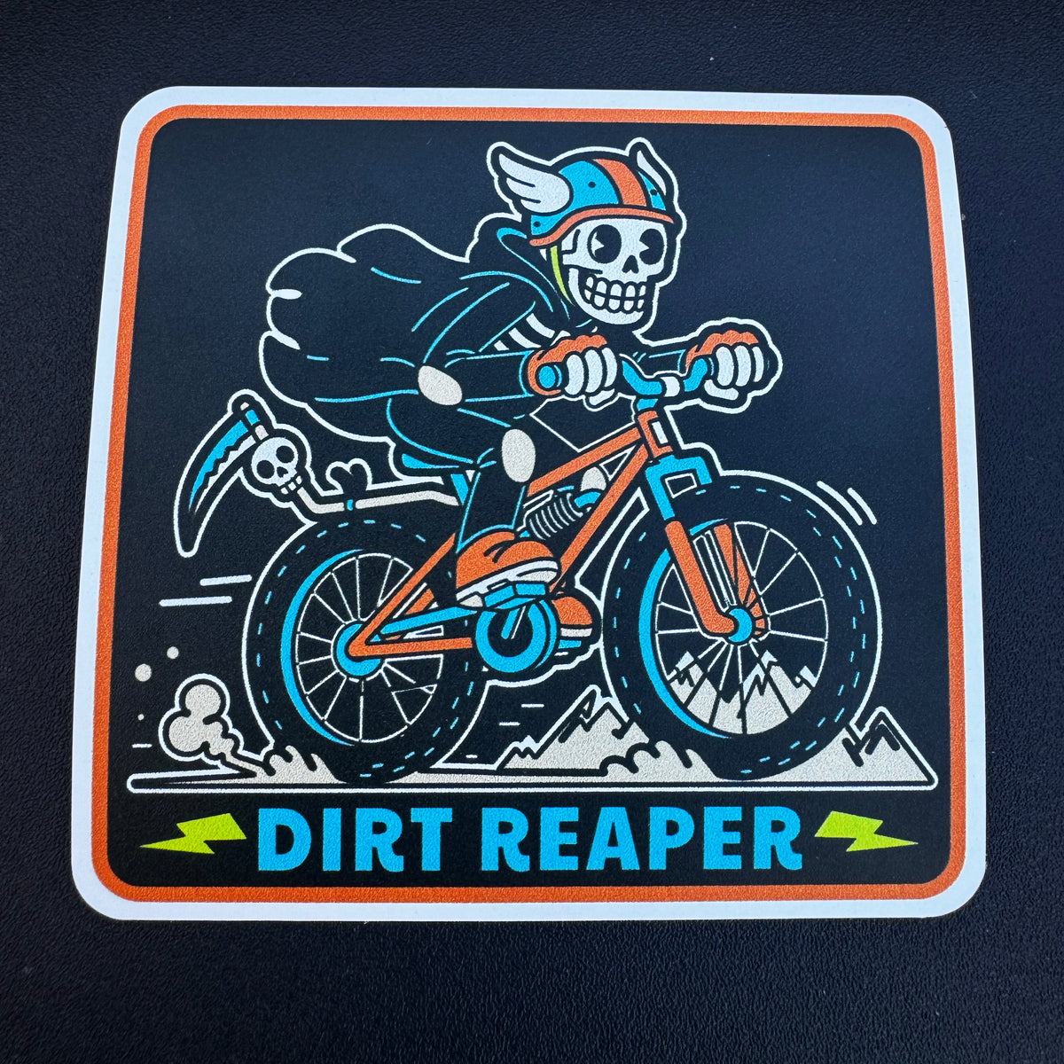 Dirt Reaper Mountain Biking Sticker