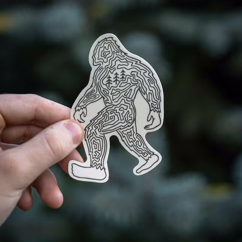 Find Bigfoot Maze Sticker