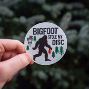 Disc Golf Bigfoot Stole My Disc Sticker