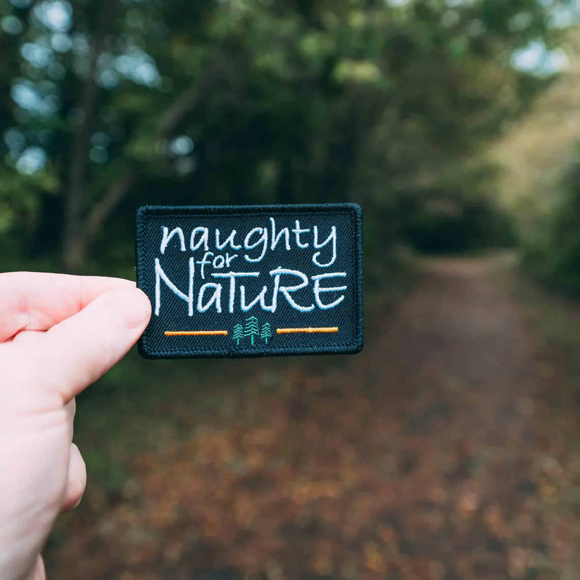 Naughty For Nature Embroidered Patch