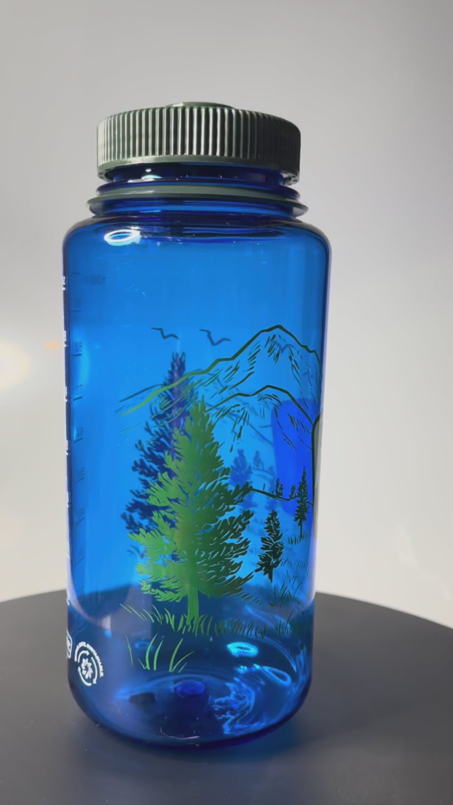 Load video: Snort Pines Not Lines - Nalgene 32oz Wide Mouth Water Bottle